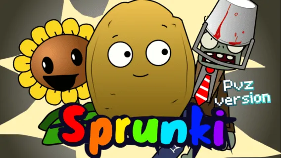 Sprunki PvZ Edition game image