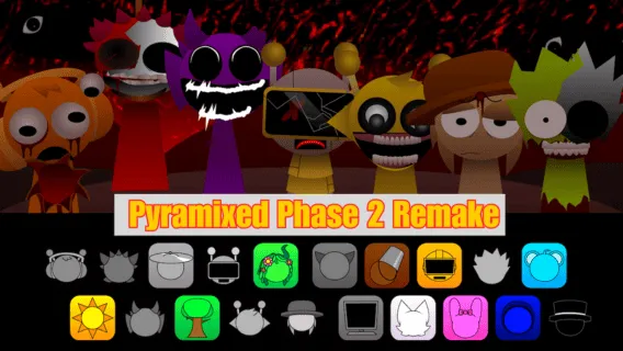 Sprunki Pyramixed Phase 2 Remake game image