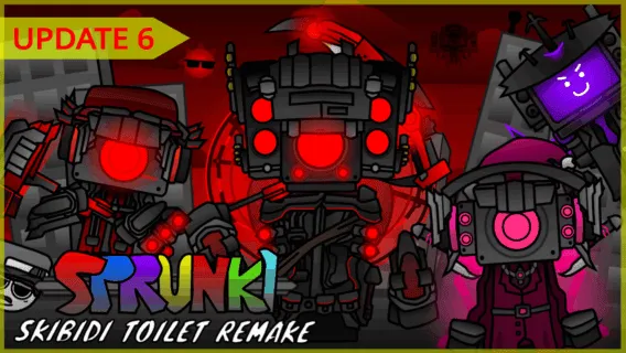 Sprunki Skibidi Toilet Remake 6 game image
