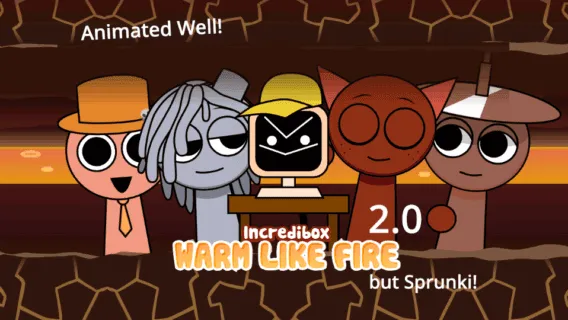 Warm Like Fire but Sprunki 2.0 game image